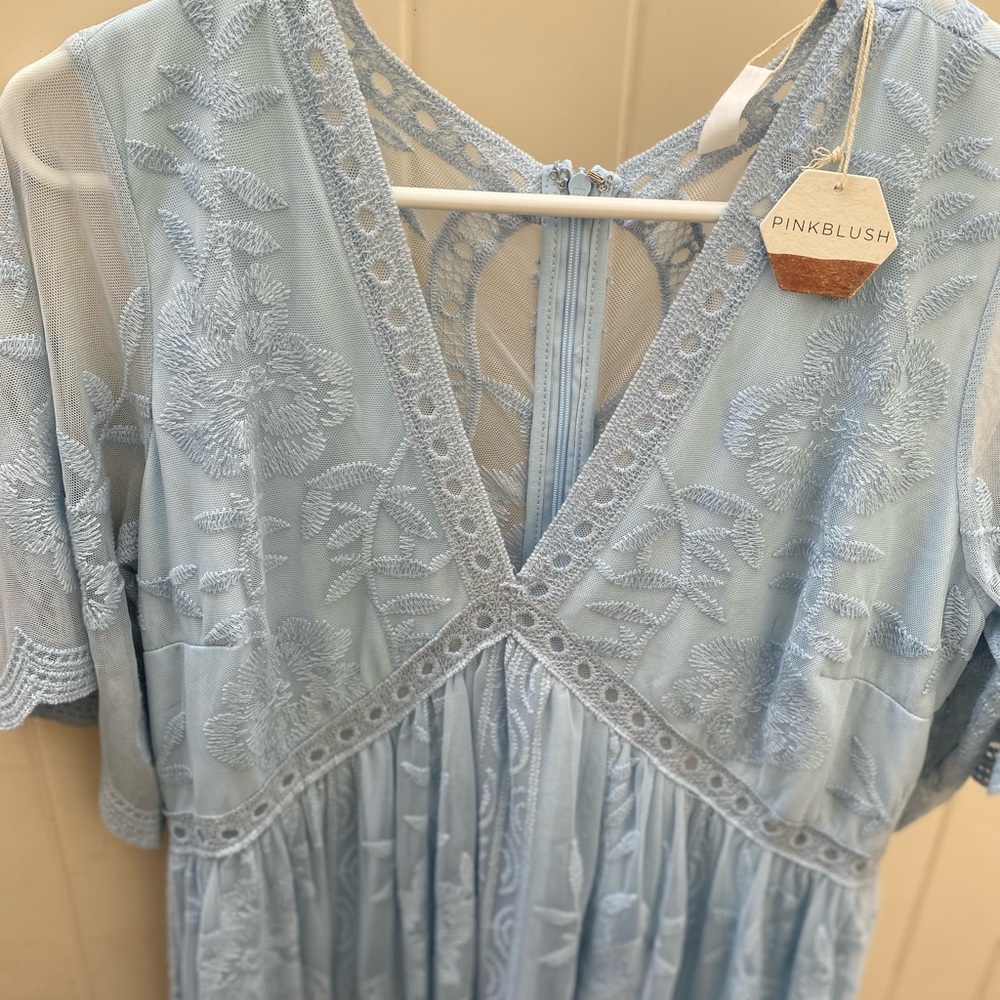 Floor length maternity dress